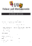 Anmeldung als Mitglied beim Heimat- und Altertumsverein Heidenheim e. V.