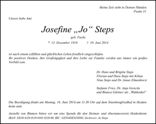 Josefine »Jo« Steps